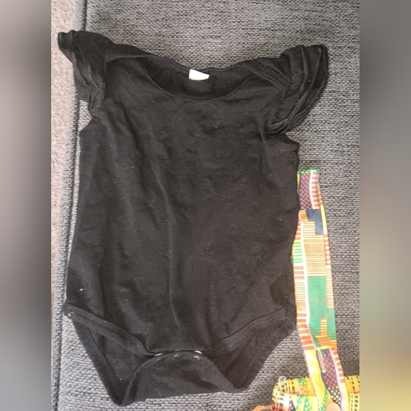 Colorful Patterned Baby Headband and Dress Set - Picture 7 of 7